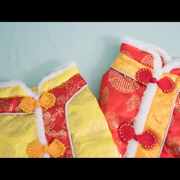 Traditional Chinese qi pao dog clothing - Picture 3 of 3